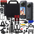 Ultimaxx Deluxe Insta360   Action Cam Bundle - Includes: 64GB Extreme Pro microSDXC, 2x Glass Screen Protector, Helmet Mount Kit, Selfie-Stick & Much More (32pc Bundle)