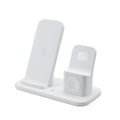 Scosche - Qi-Enabled Smartphones, Watches and Earbuds, Qi-Certified Wireless Charging Dock, White