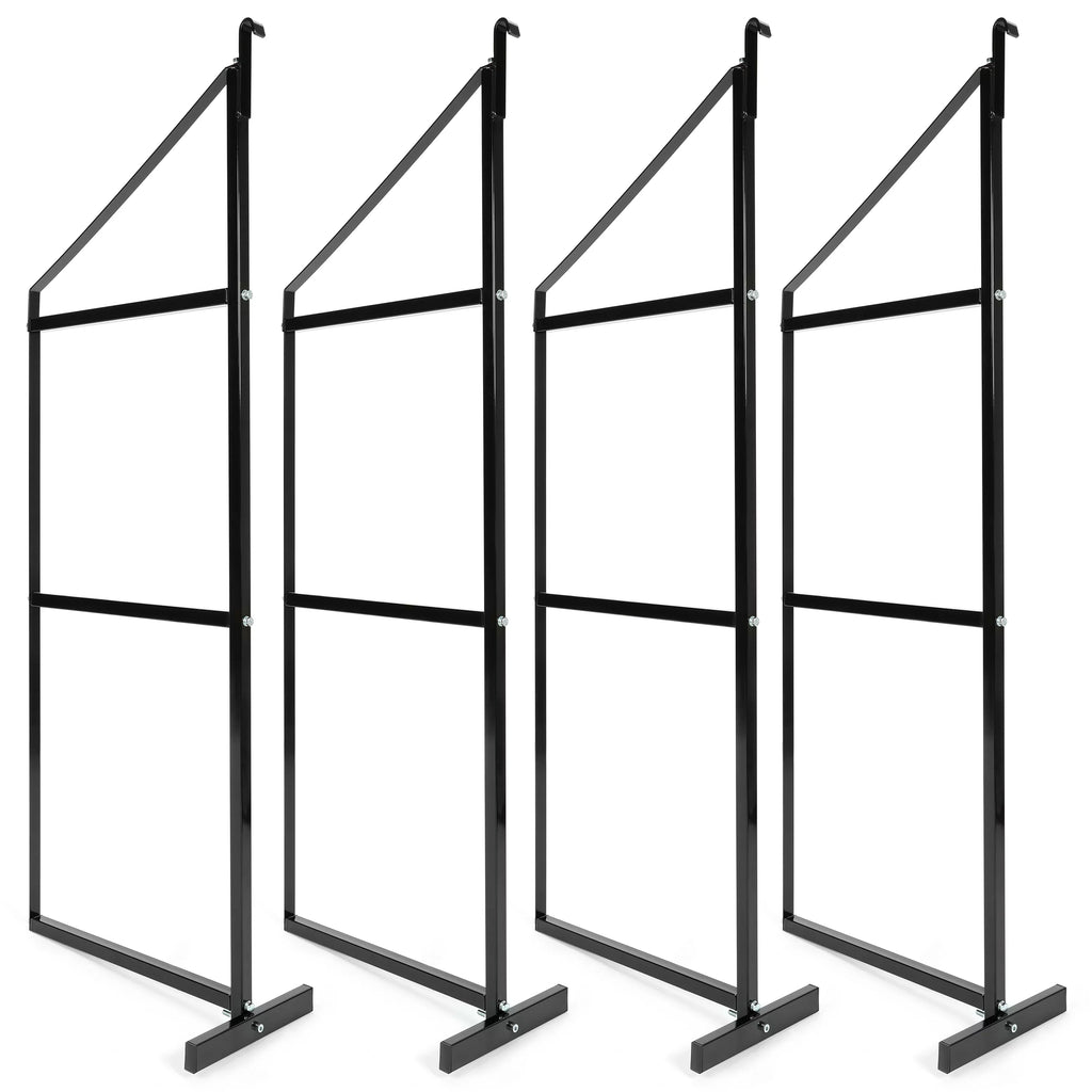 Cargo Shipping Container Shelving Brackets Black Powder Coated Steel Shelf Brackets for Heavy Duty Trailer Containers