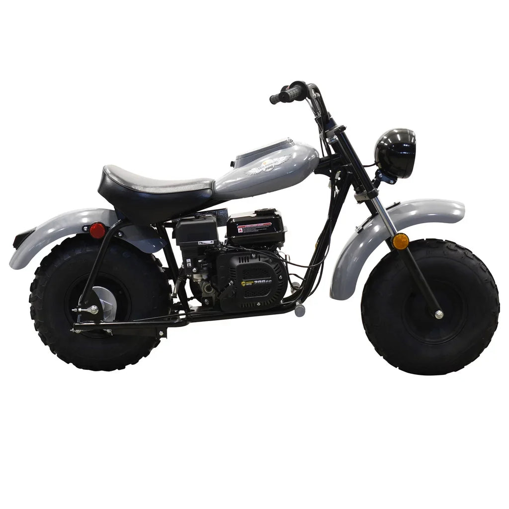 Massimo Motor Mini Bike  6.5HP Gas Powered 200cc Motorcycle (Gray)