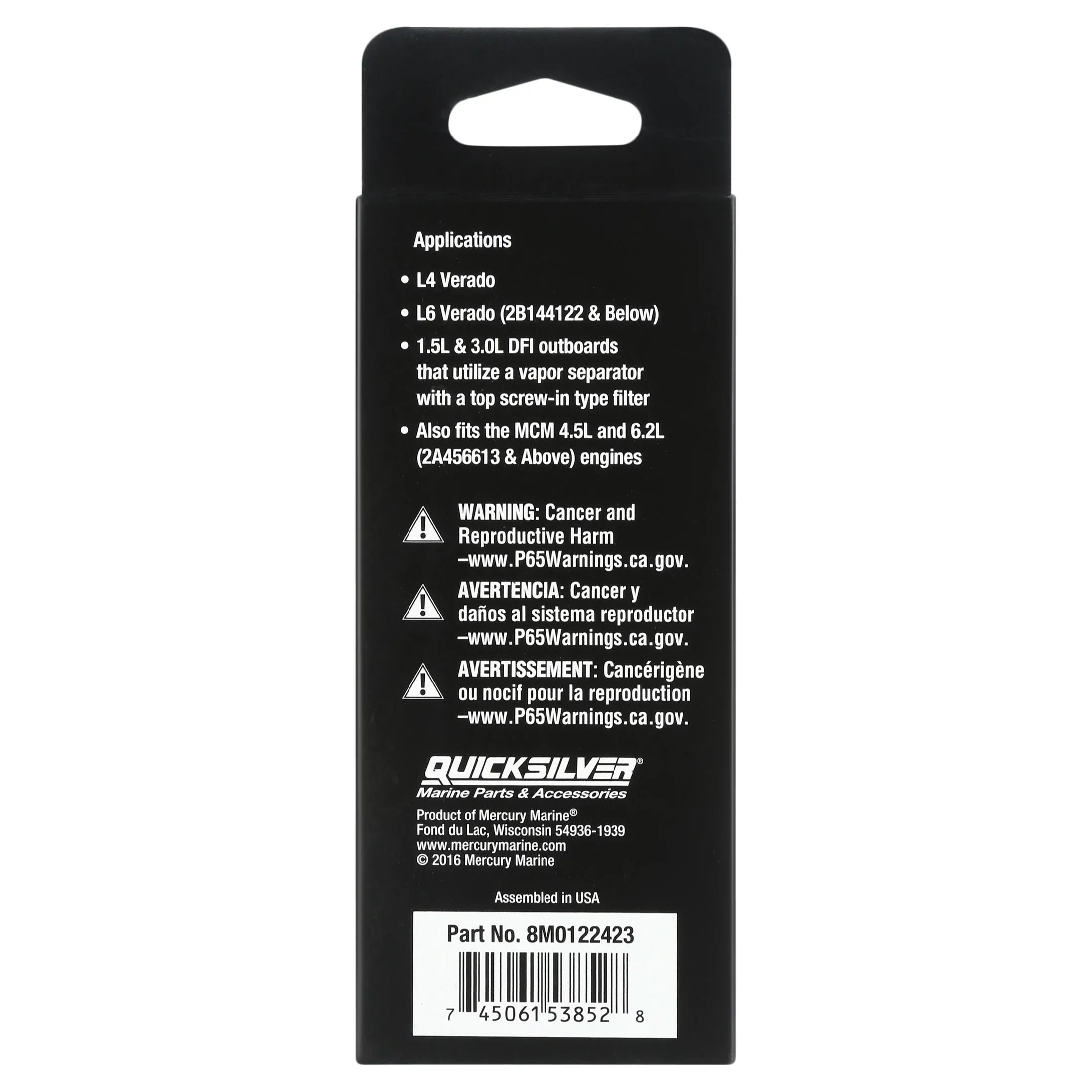 8M0122423 Fuel Filter Element - Mercury - 150-350HP