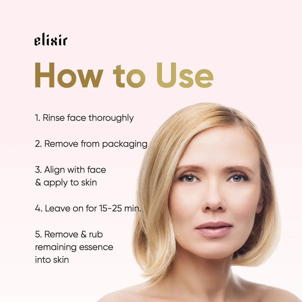 Elixir Premium Lab Collagen Sheet Mask - Anti Aging Face Mask 1 Count (Pack of 1)