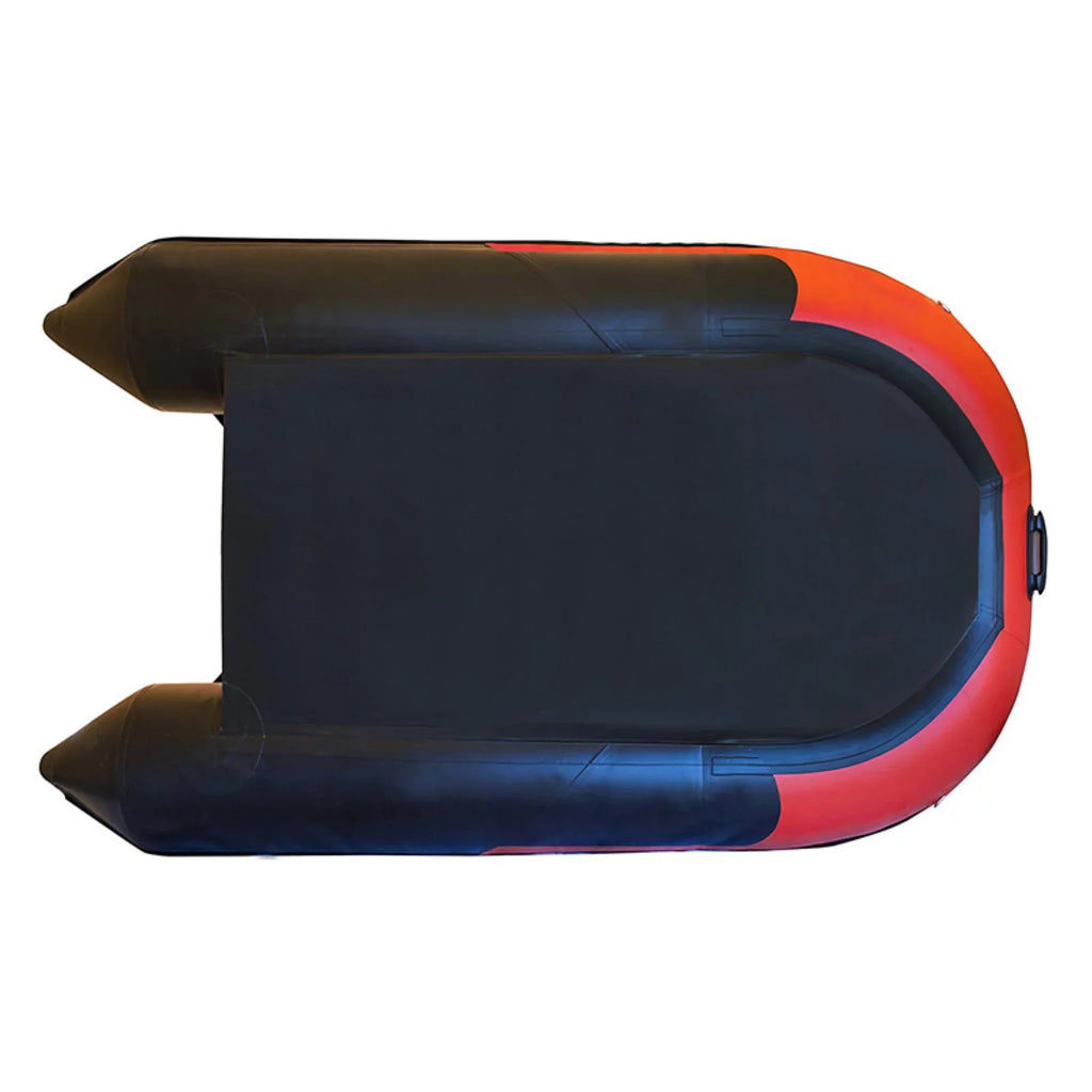 Inflatable Boat - Pre-Installed Slide Floor - 3-Person - 8.4 Feet - Red and Black