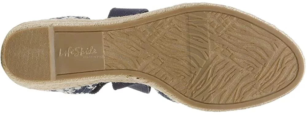 LifeStride Kascade Women's Sandals & Flip Flops Blue/White Size 8.5