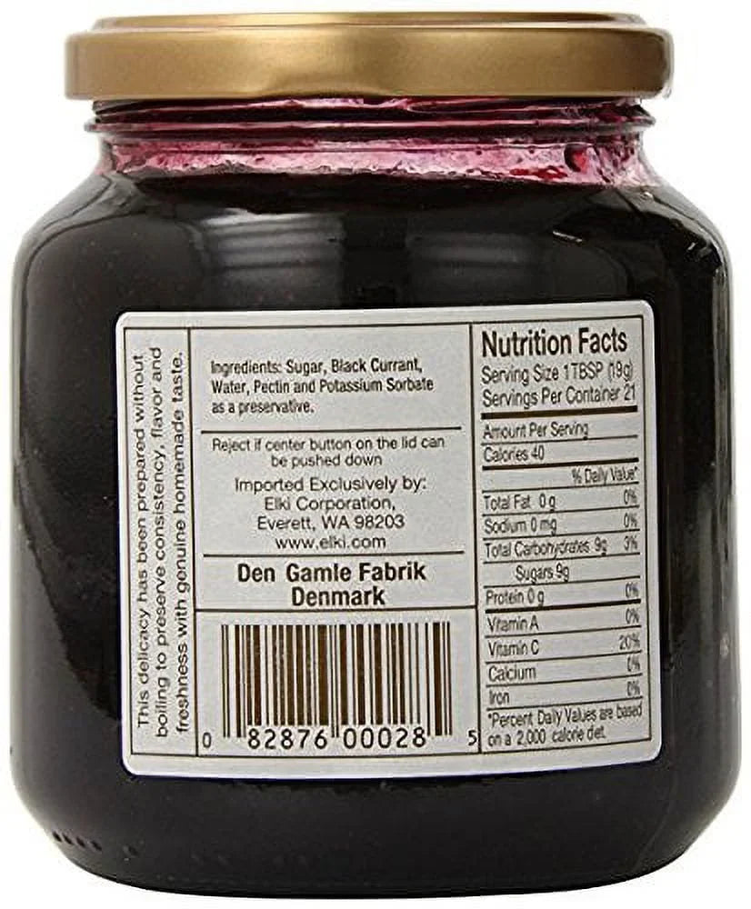 Scandinavian Delights Danish Fruit Spread - Black Currant (14 ounce)