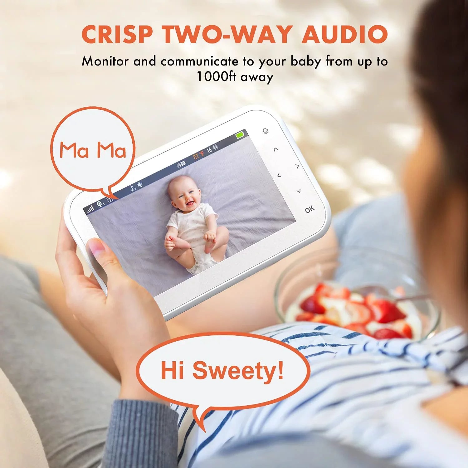 Rexing  Baby Monitor w/ Recording Capabilities 4.5"  Display