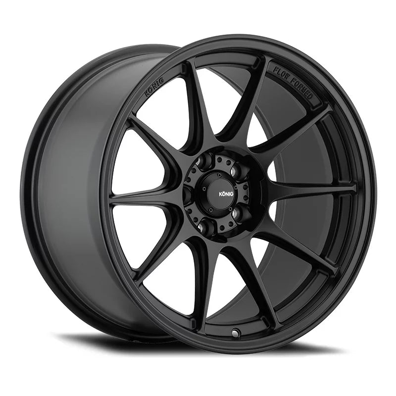 Konig 57B Dekagram 17x8 5x114.3 +40et Semi-Matte Black Wheel