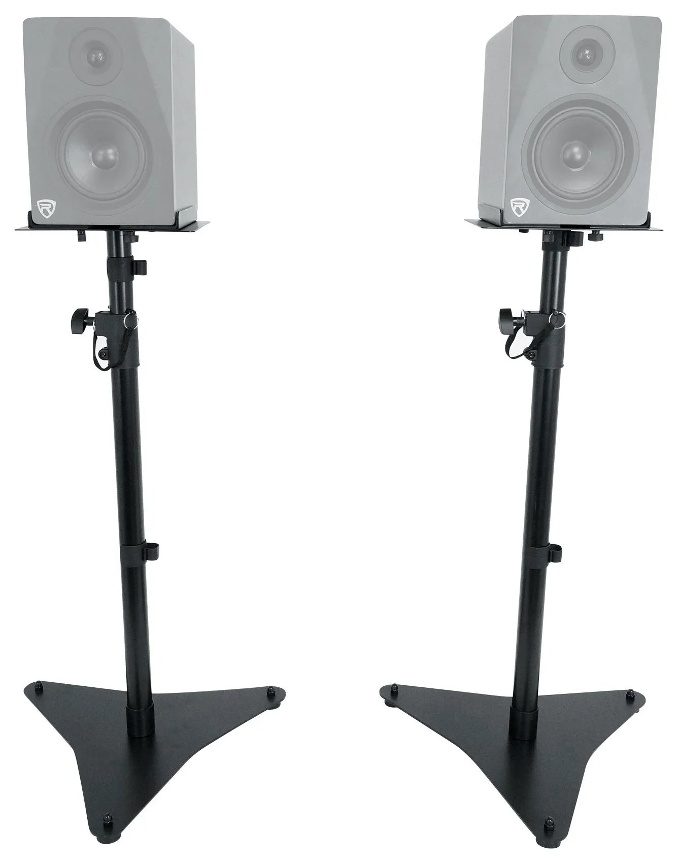 Rockville  Pair Studio Monitor Bookshelf Speaker Stands w/Adjustable Height
