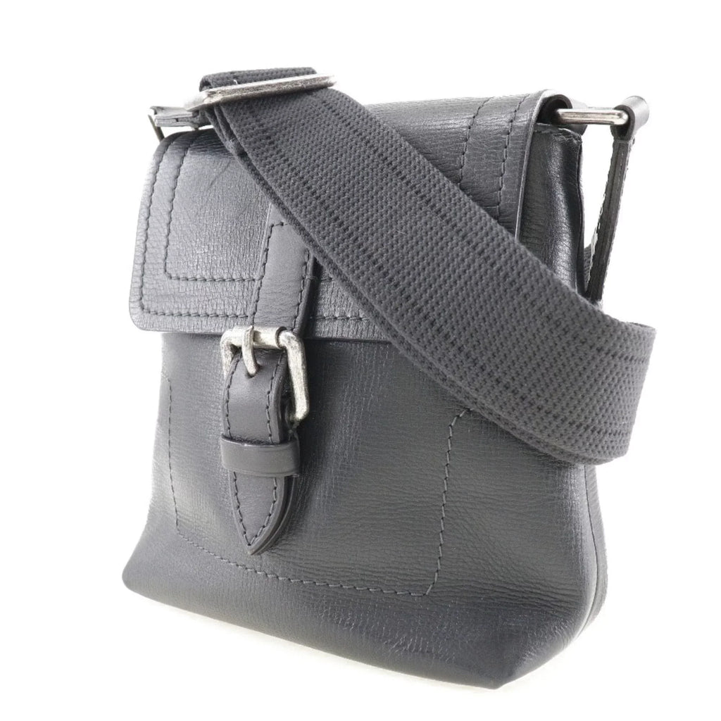 Pre-Owned   Louis Vuitton Yuma Shoulder Bag Utah  Leather Basalt Black  Men's (Good)