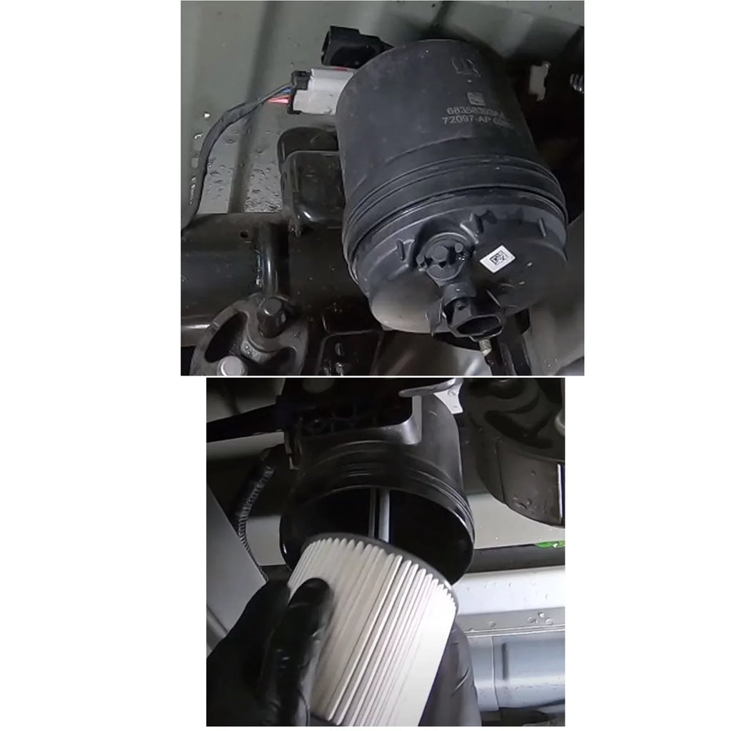 iFJF 68436631AA and 68157291AA Fuel Filter and 5083285AA Oil Filter Replacement for 2019-2020 Ram 2500 3500 4500 5500 6.7L Turbo Diesel Engines Precision Element Allow Enough Fluid or Air Flow
