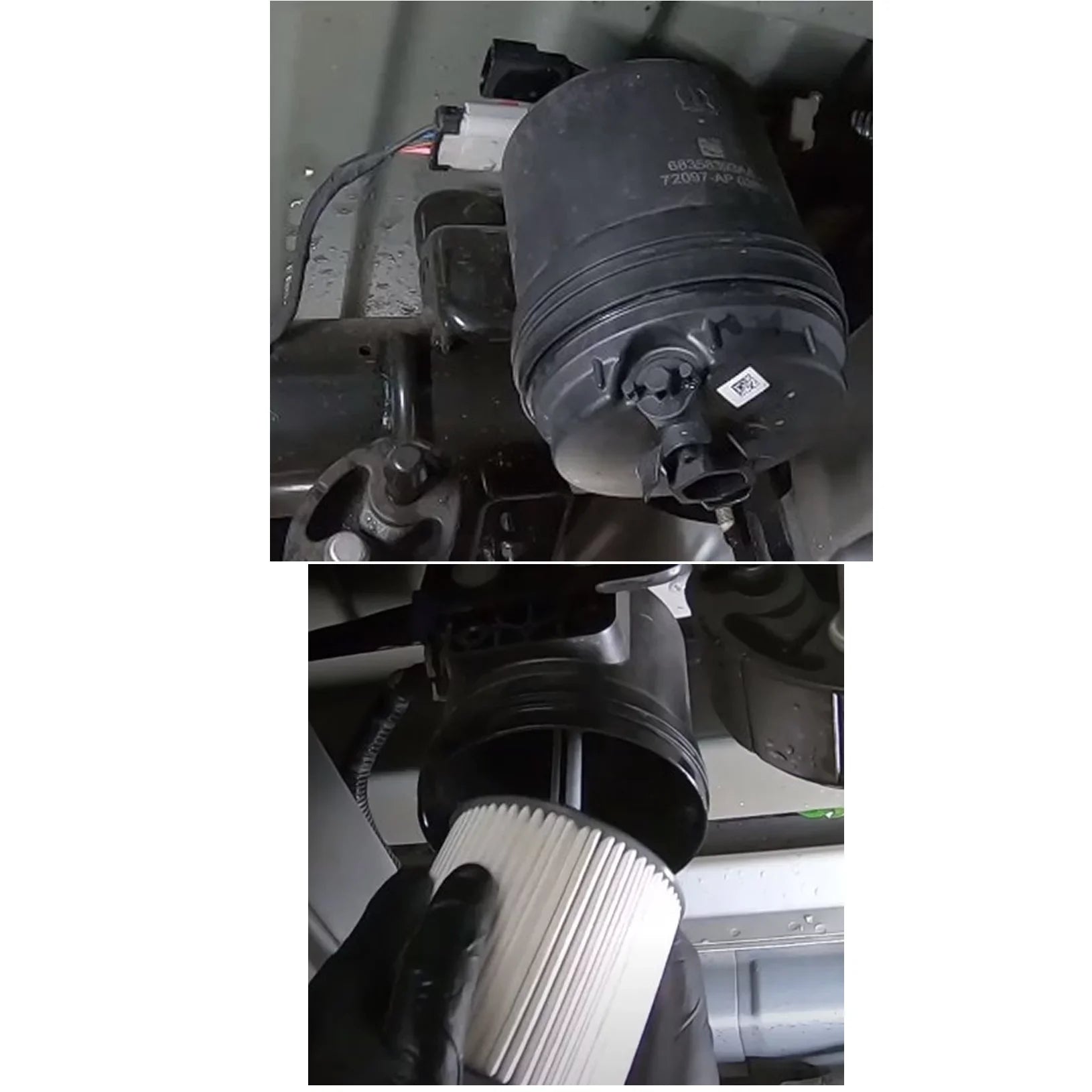 iFJF 68436631AA and 68157291AA Fuel Filter and 5083285AA Oil Filter Replacement for 2019-2020 Ram 2500 3500 4500 5500 6.7L Turbo Diesel Engines Precision Element Allow Enough Fluid or Air Flow