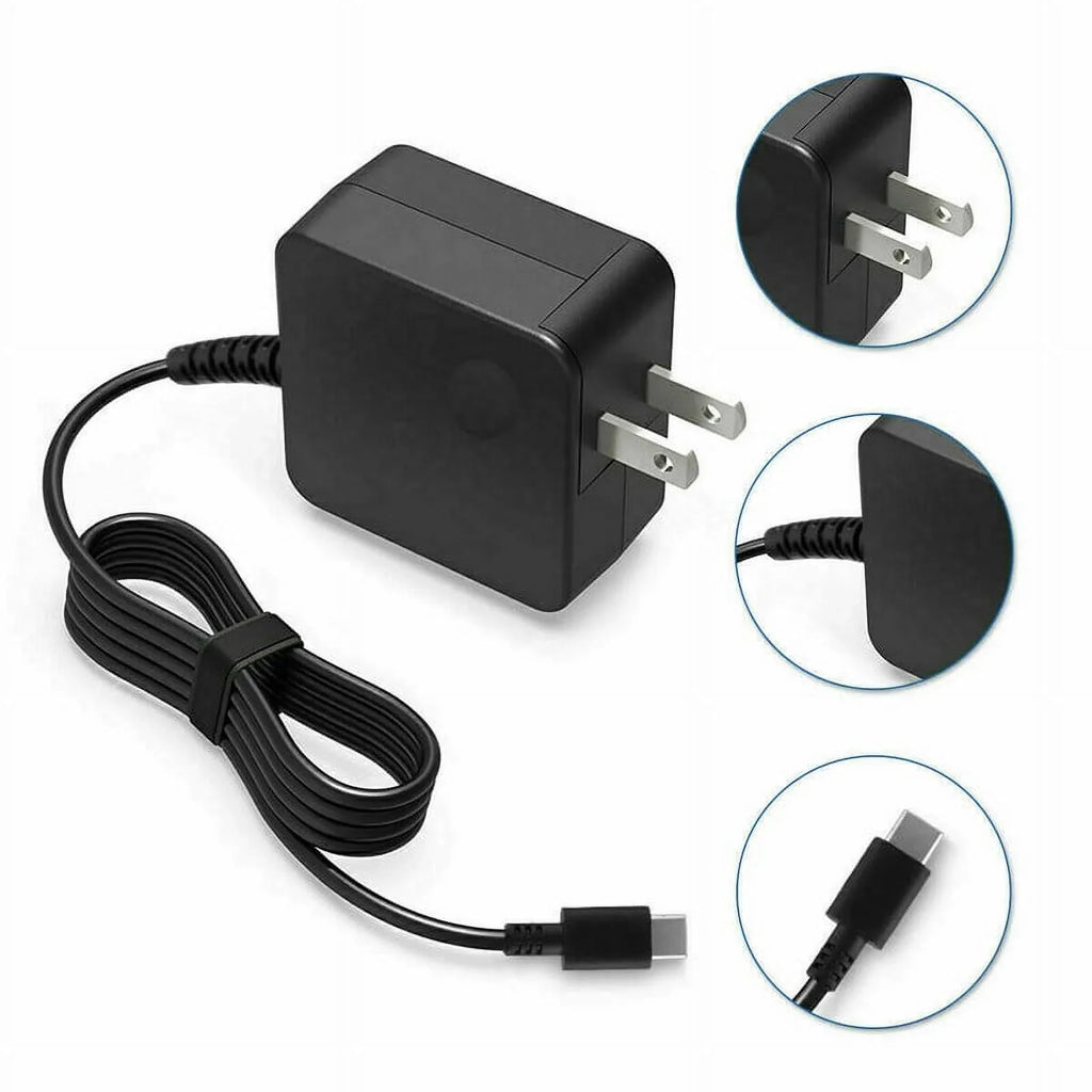 Nuxkst 65W Max Type- Adapter for Dell  13 7390 2-in-1 Power Supply