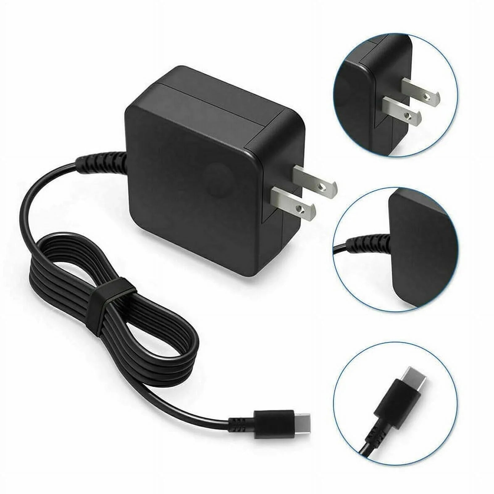 Nuxkst 65W Max Type- Adapter for Dell  13 7390 2-in-1 Power Supply