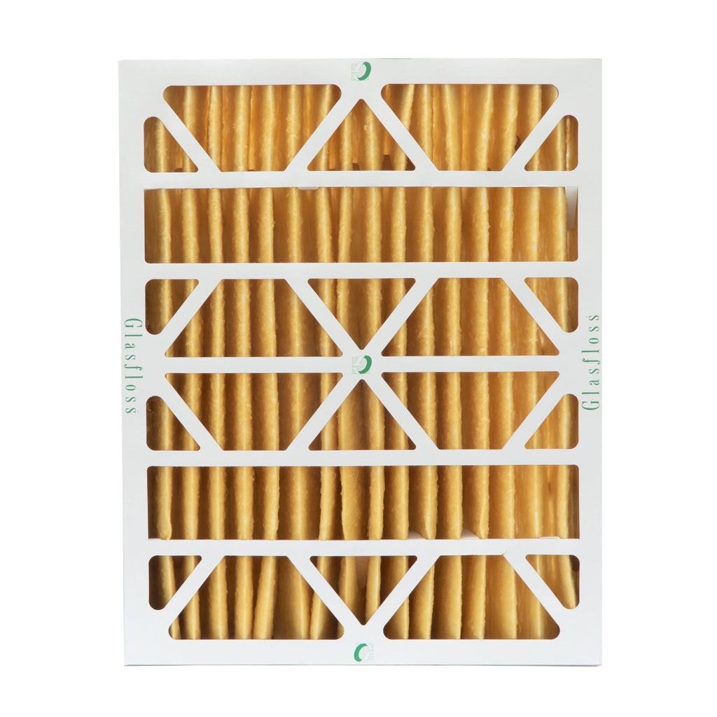 2 Pack of 20x24x4  11 Pleated 4" Inch Air Filters by Glasfloss. Actual Size: 19-3/8 x 23-3/8 x 3-3/4