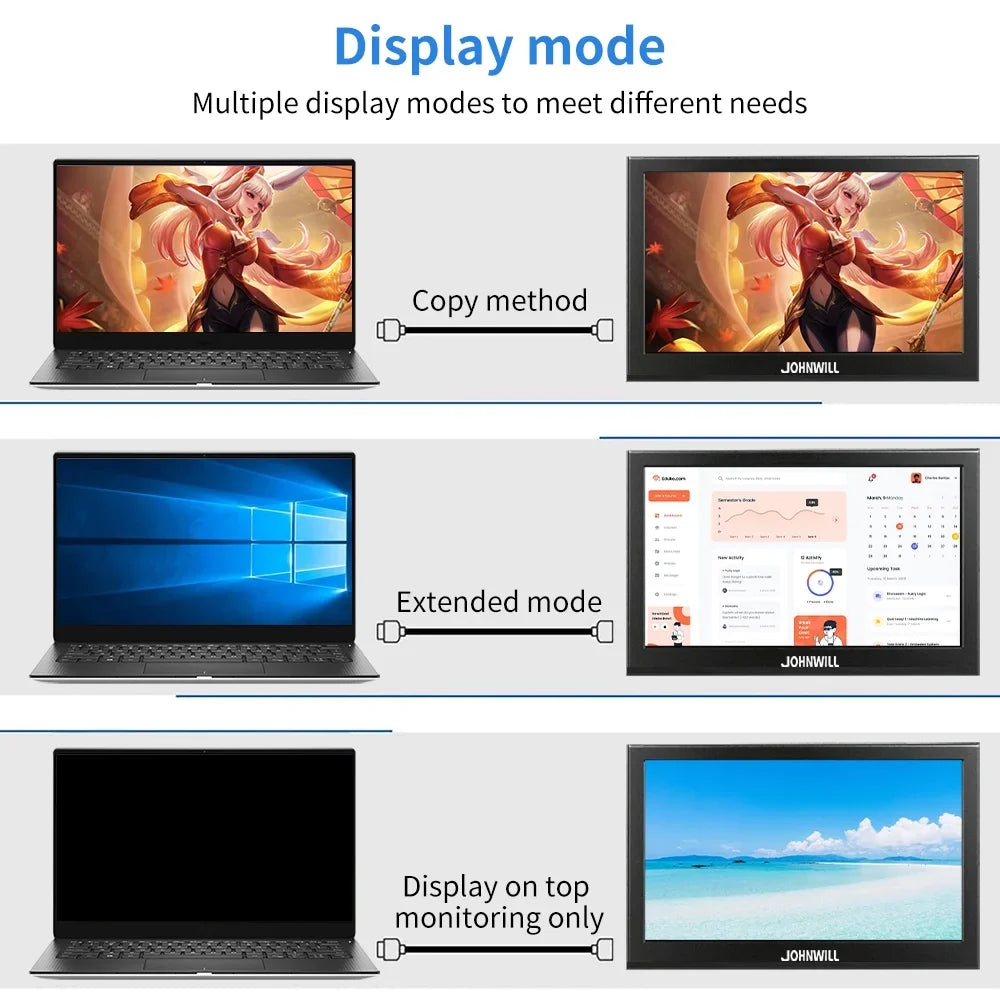 Protable Monitor 11.6 Inch 1366x768 60Hz TouchScreen Compture Monitor For  Gamer   Stick Switch Raspberry  Display