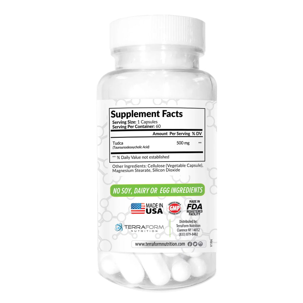 (3 Pack)  (Tauroursodeoxycholic Acid) - 500mg - 180 Capsules - Help Supports Liver Health