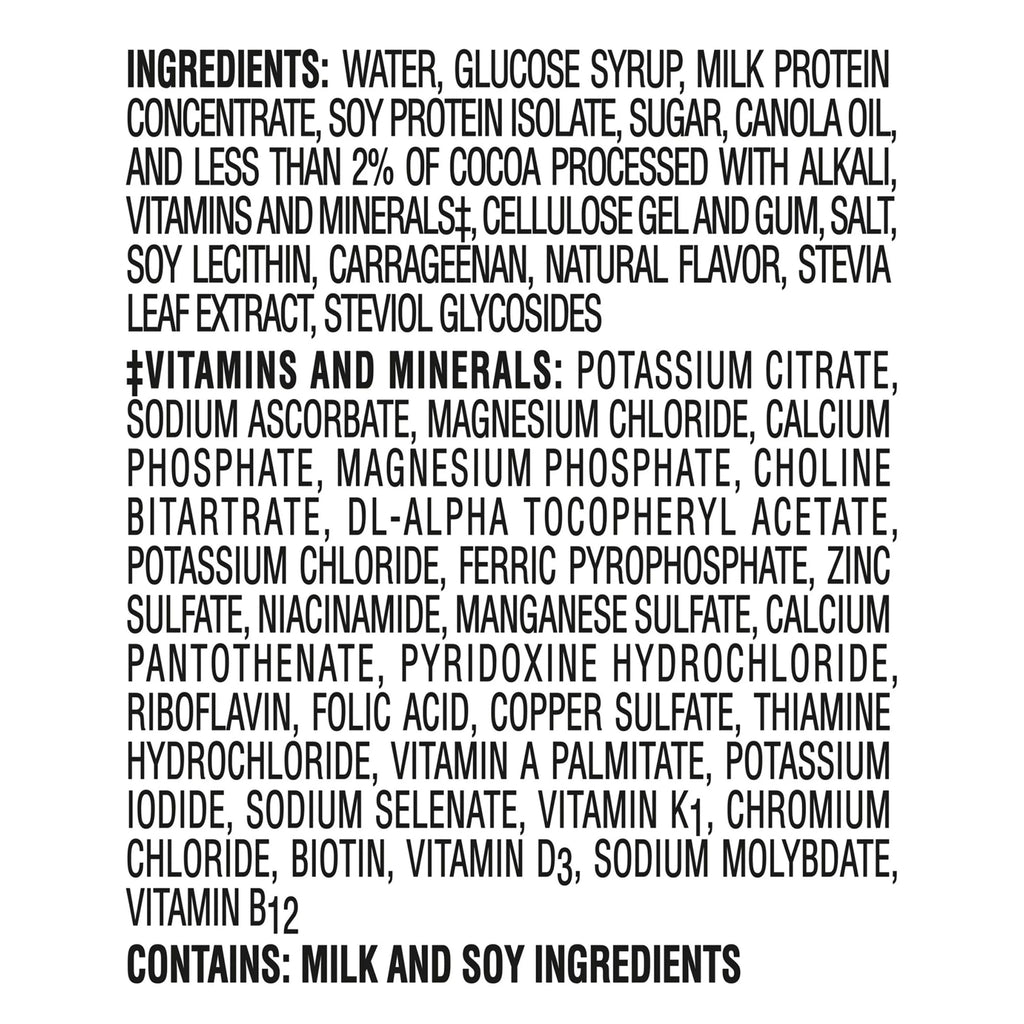 High Protein Nutritional Drink, Rich Chocolate, 20g Protein, 24 Count (2 - 12 Packs)