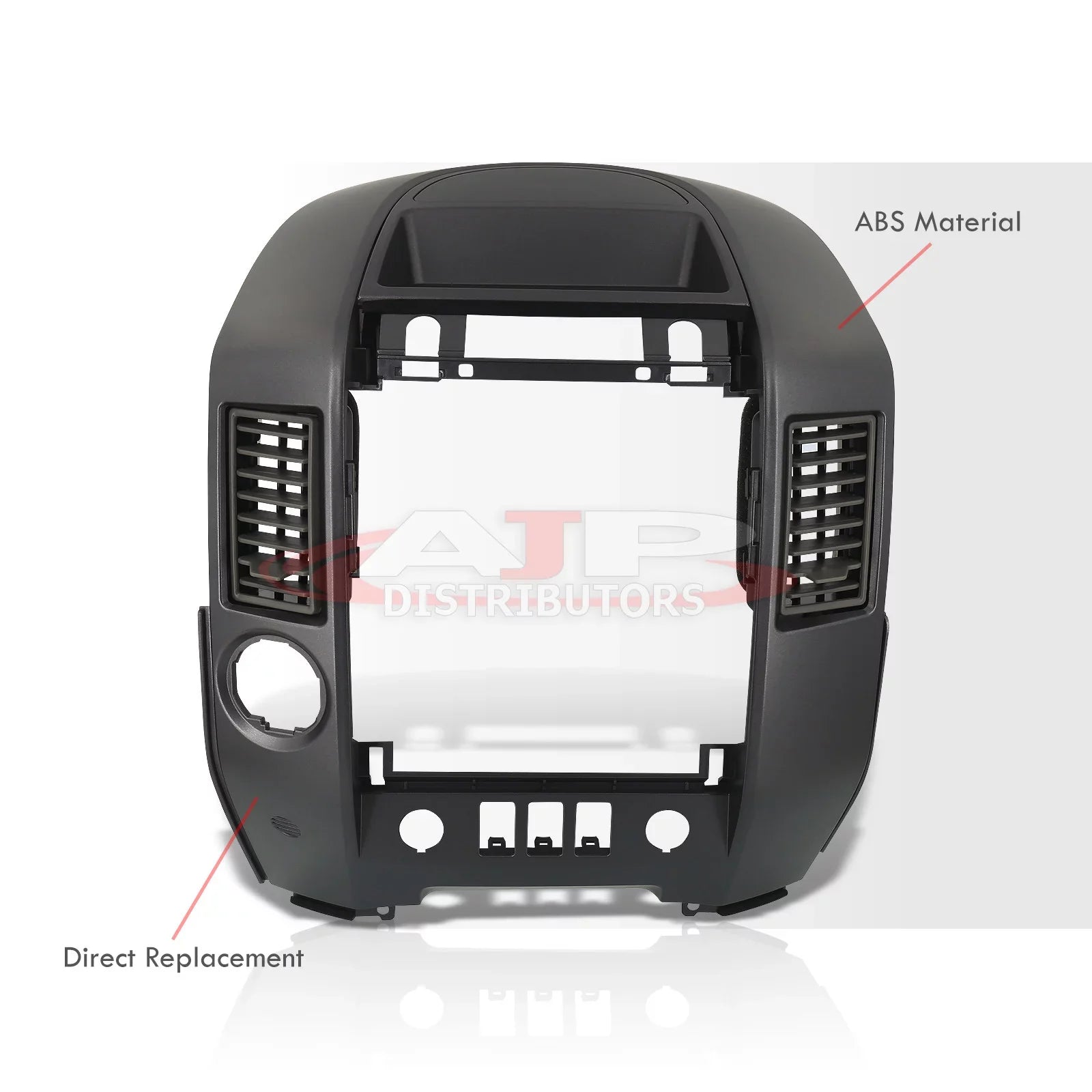 For 2004-2006 Nissan Titan Armada Center Console Instrument Panel Lid Dashboard Radio  Control Bezel Finisher Clips w/o Speaker (Gray) -     05