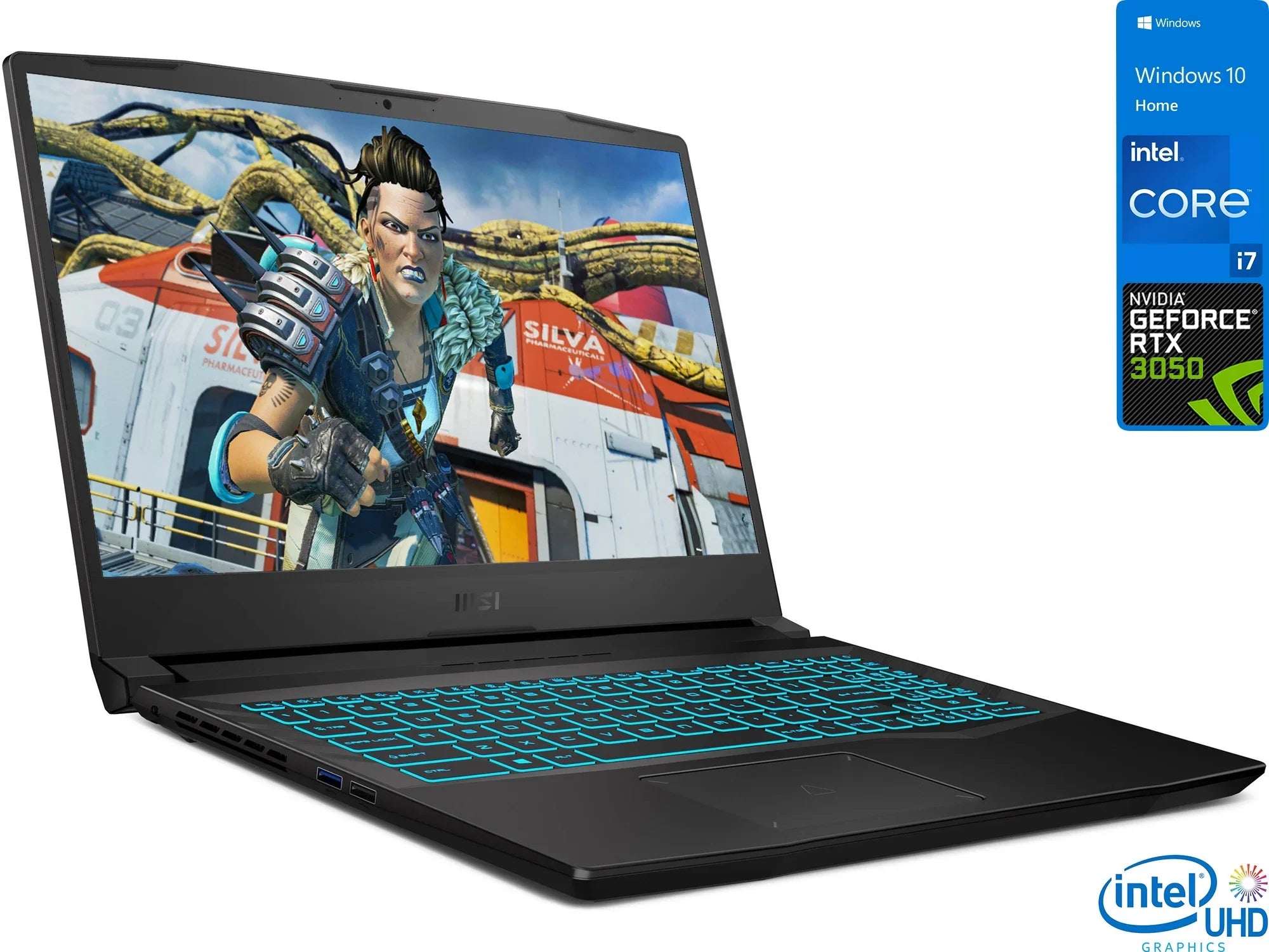 Crosshair Gaming Laptop, 15.6" 144Hz  Display, Intel Core i7-11800H Upto 4.6GHz, 16GB , 1TB NVMe ,  GeForce  3050, , Wi-Fi, Bluetooth, Windows 10 Home