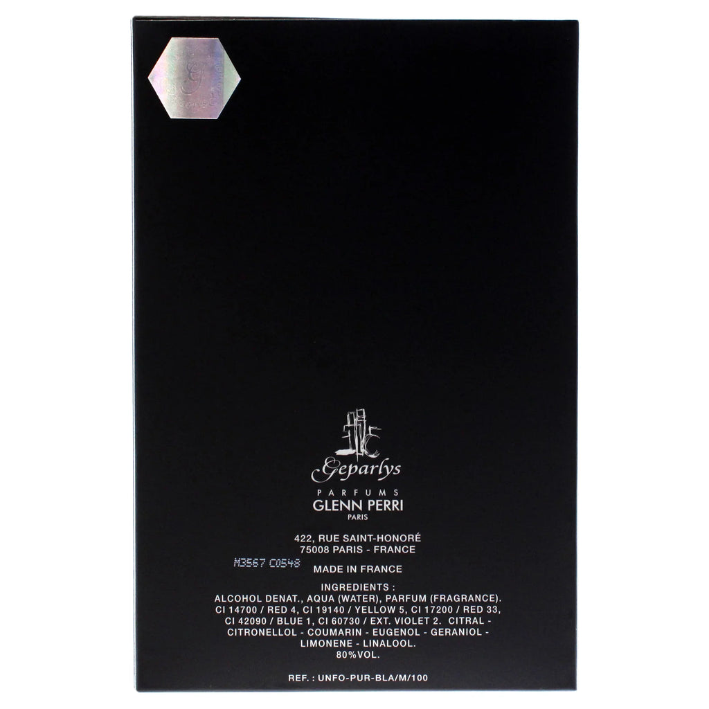 Unforgettable Pure Black by Glenn Perri, 3.4 oz  Spray for Men