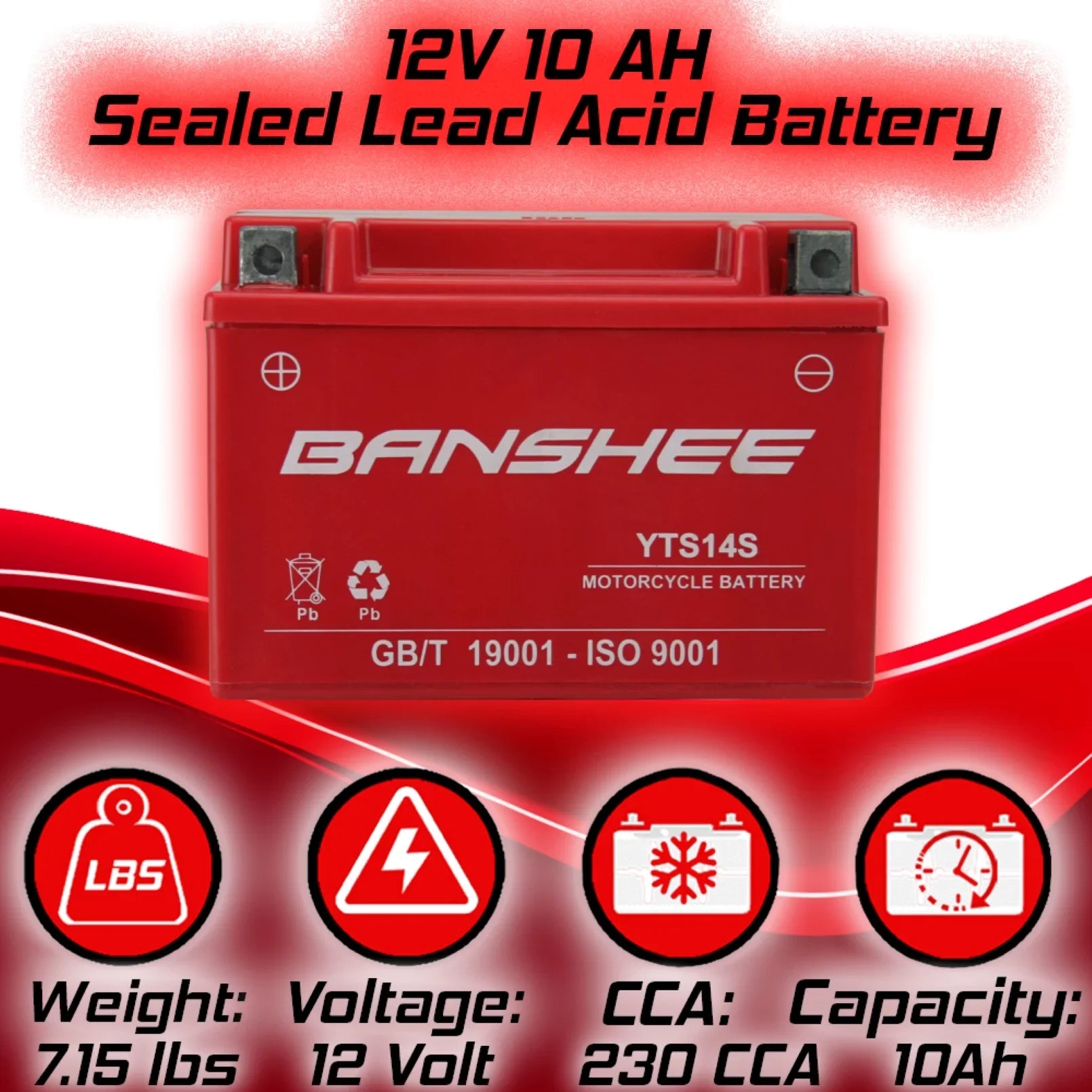 Banshee  Motorsports Battery Compatible with   (Auxiliary Battery)
