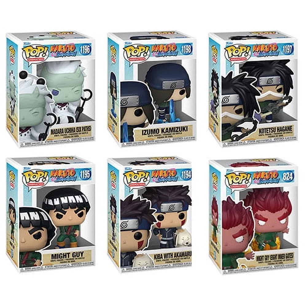 Funko ! Animation - Naruto  Vinyl Figures -   6 (Izumo, Kiba, Madara, Kotetsu +2)