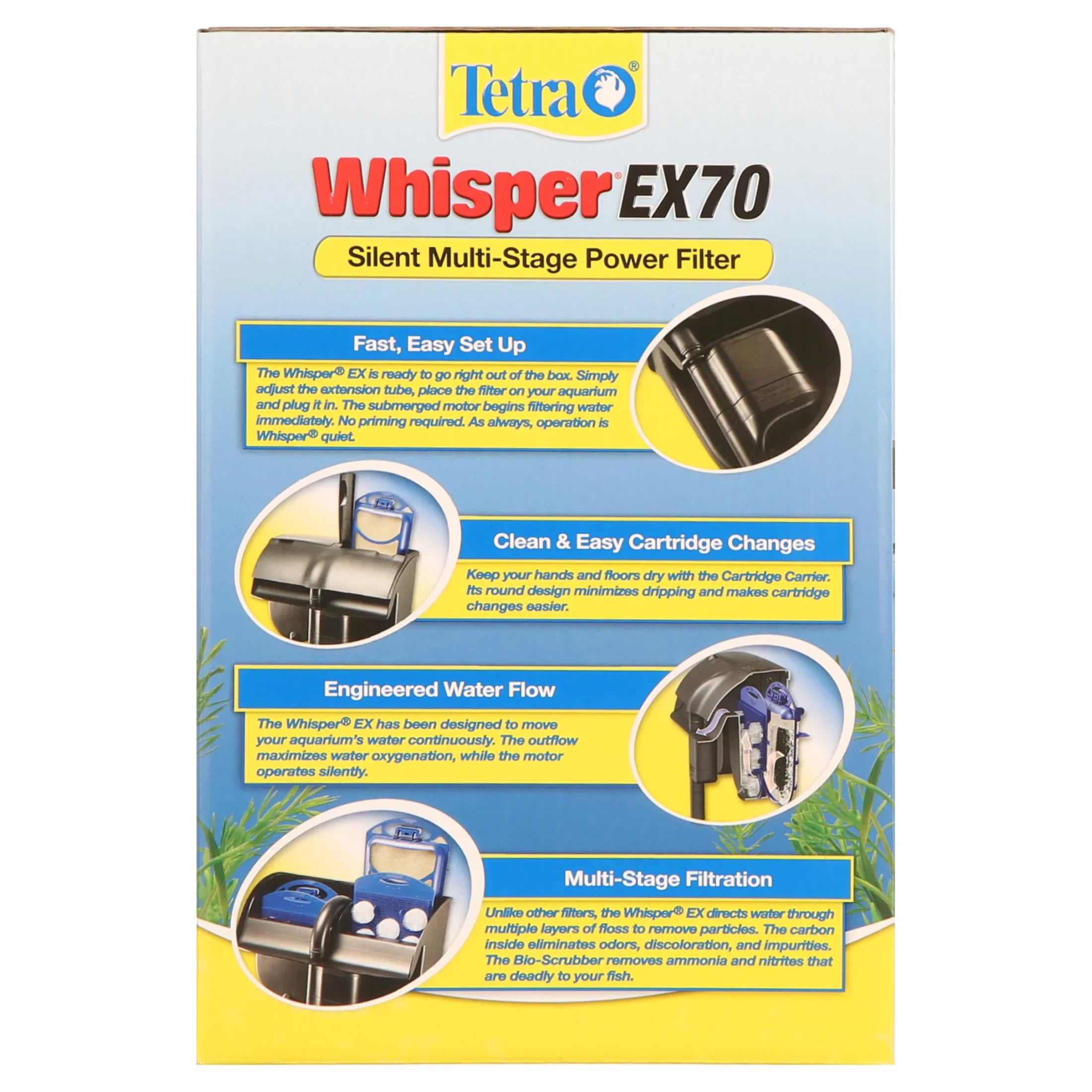Tetra Whisper Ex Power Filters - Ex-70 (340 Gph) 45-70 Gallons