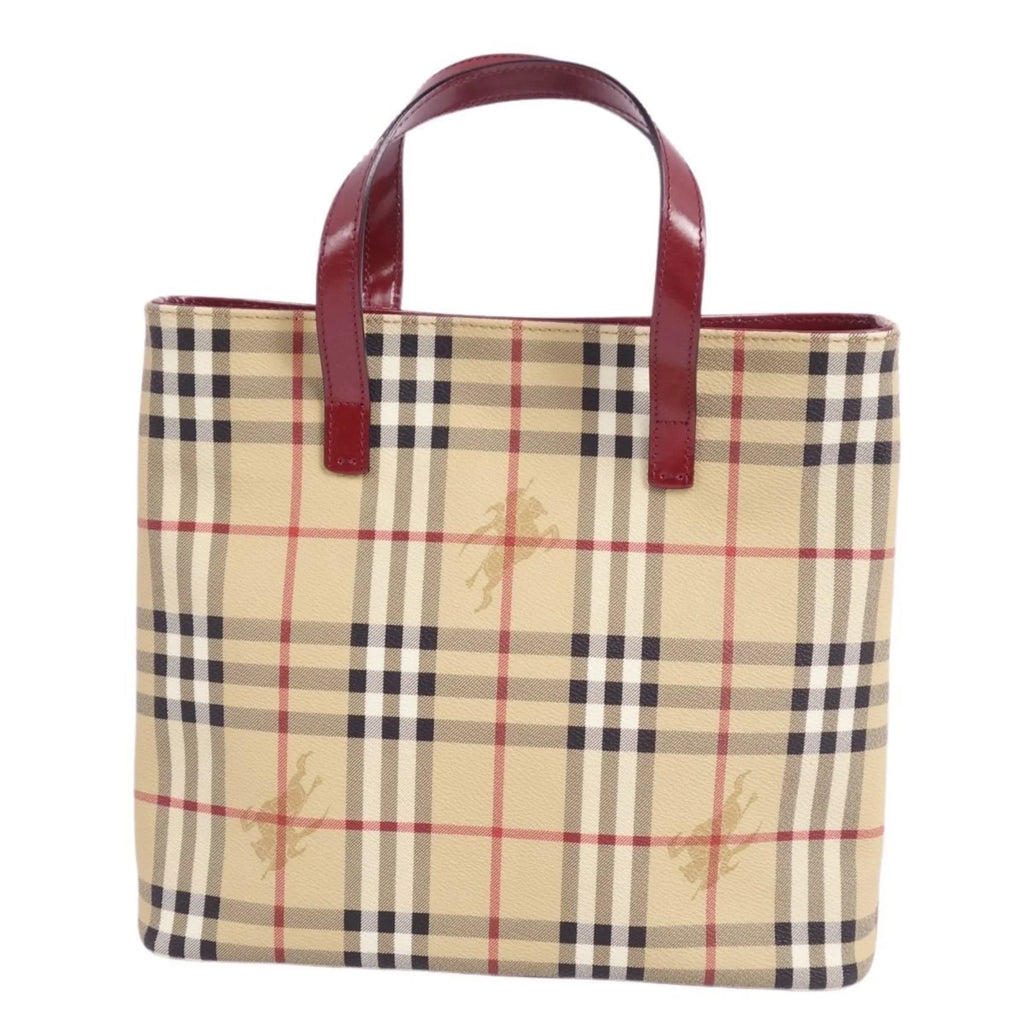 Pre-Owned Burberry London   Handbag Tote Bag Check Pattern Ladies Brown (Good)