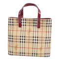Pre-Owned Burberry London   Handbag Tote Bag Check Pattern Ladies Brown (Good)