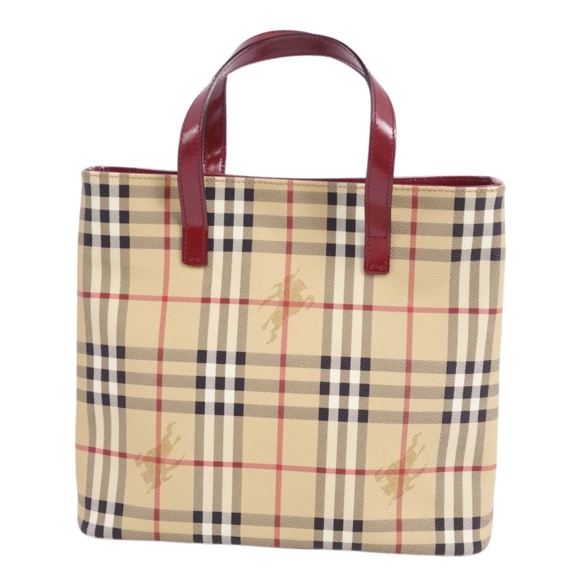 Pre-Owned Burberry London   Handbag Tote Bag Check Pattern Ladies Brown (Good)
