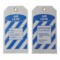 1PACK Sim Supply Air Leak Tag,5-3-4 x 3 In,Bl-Wht, 8CV32 8CV32 -