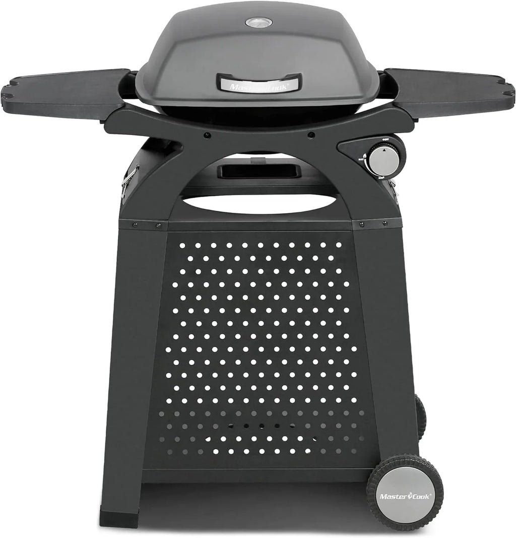 Propane Gas Grill, Portable Tabletop Barbecue Grill with Cart for Patio, Camping, Travel