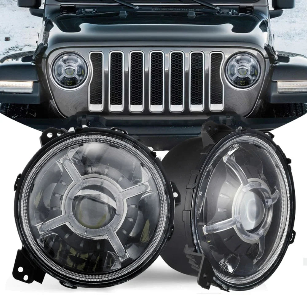 Race Sport - 9in adj. Angle Beam 108w headlight w - For