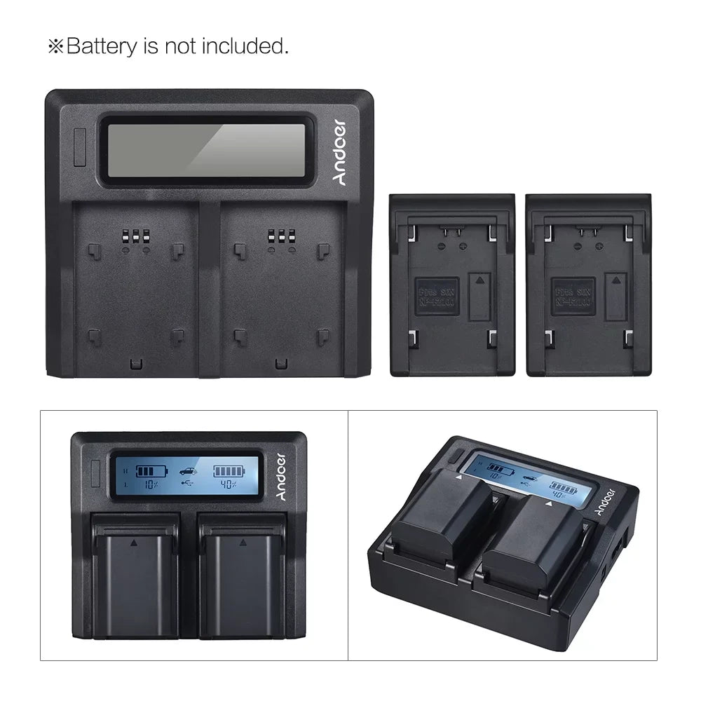 Tomshoo - Dual Channel  Battery Replacement for Sony
