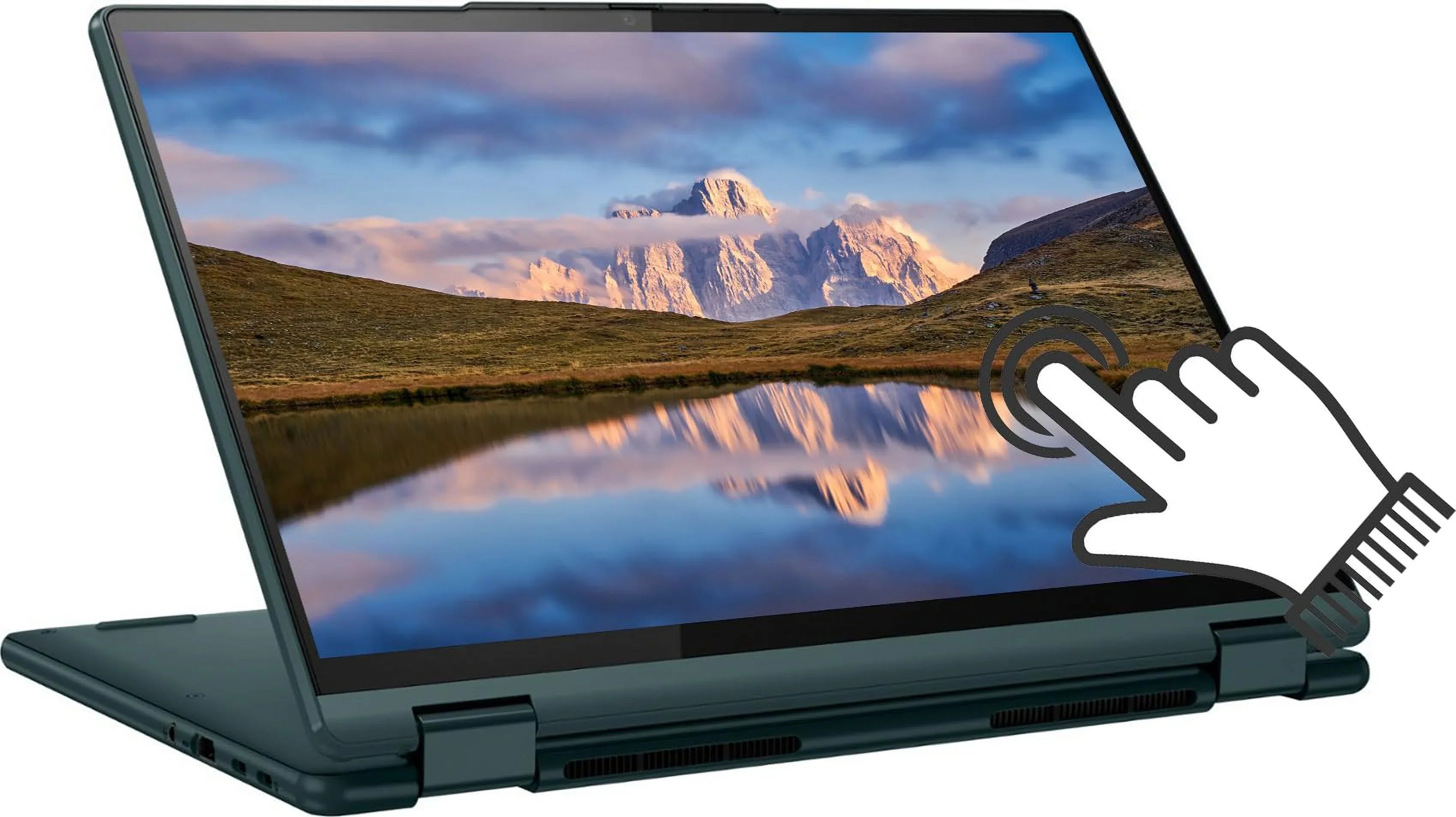 Lenovo Newest Yoga 6 2-in-1 Laptop, 13.3"  Touchscreen, 6-Core  Ryzen 5 7530U, 8GB , 512GB NVMe , Backlit Keyboard, Fingerprint Reader, WiFi 6, , -, Win 11, w/ Accessories