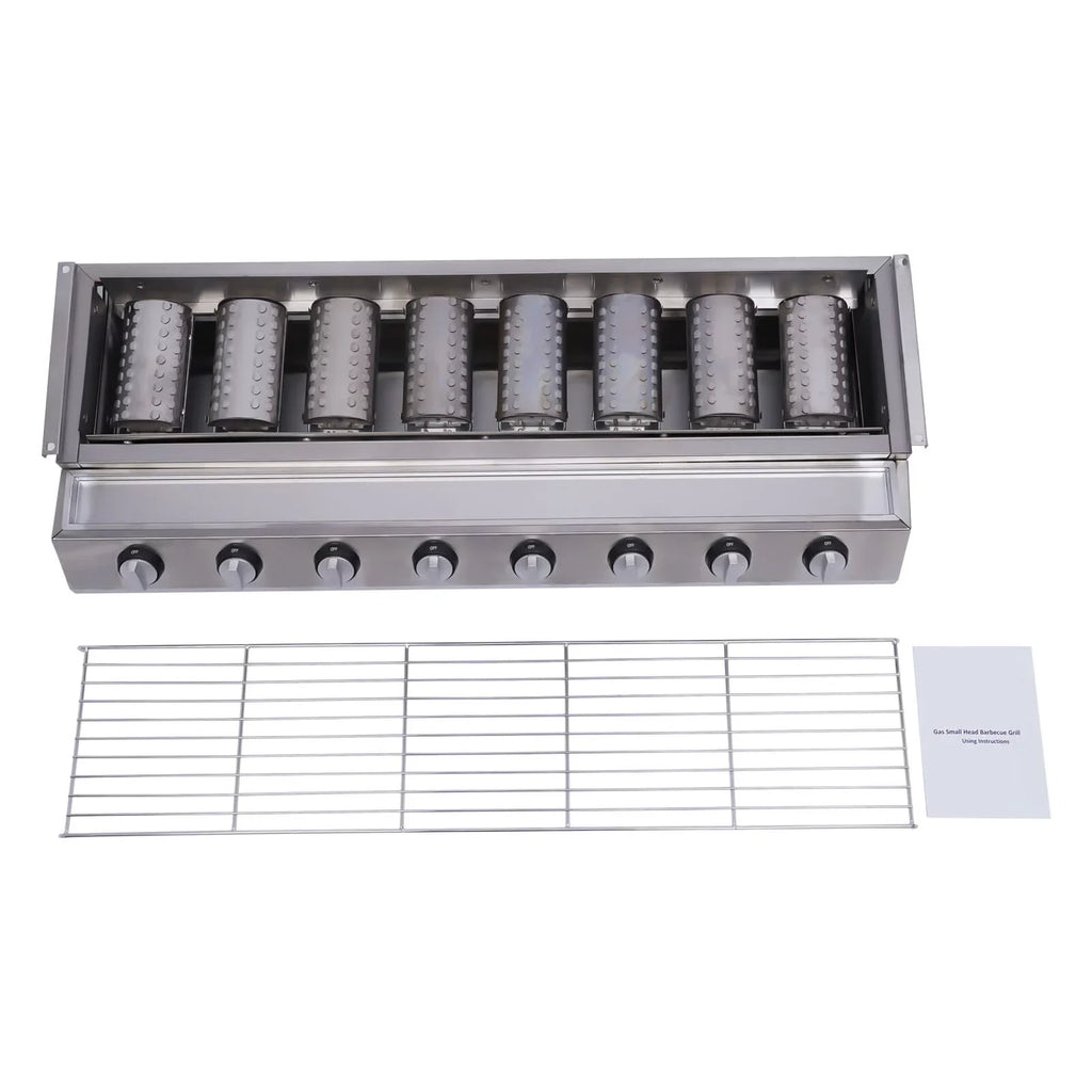 Grill Gas Barbecue Grill for Home Patio Garden Party Picnic, Stainless Steel