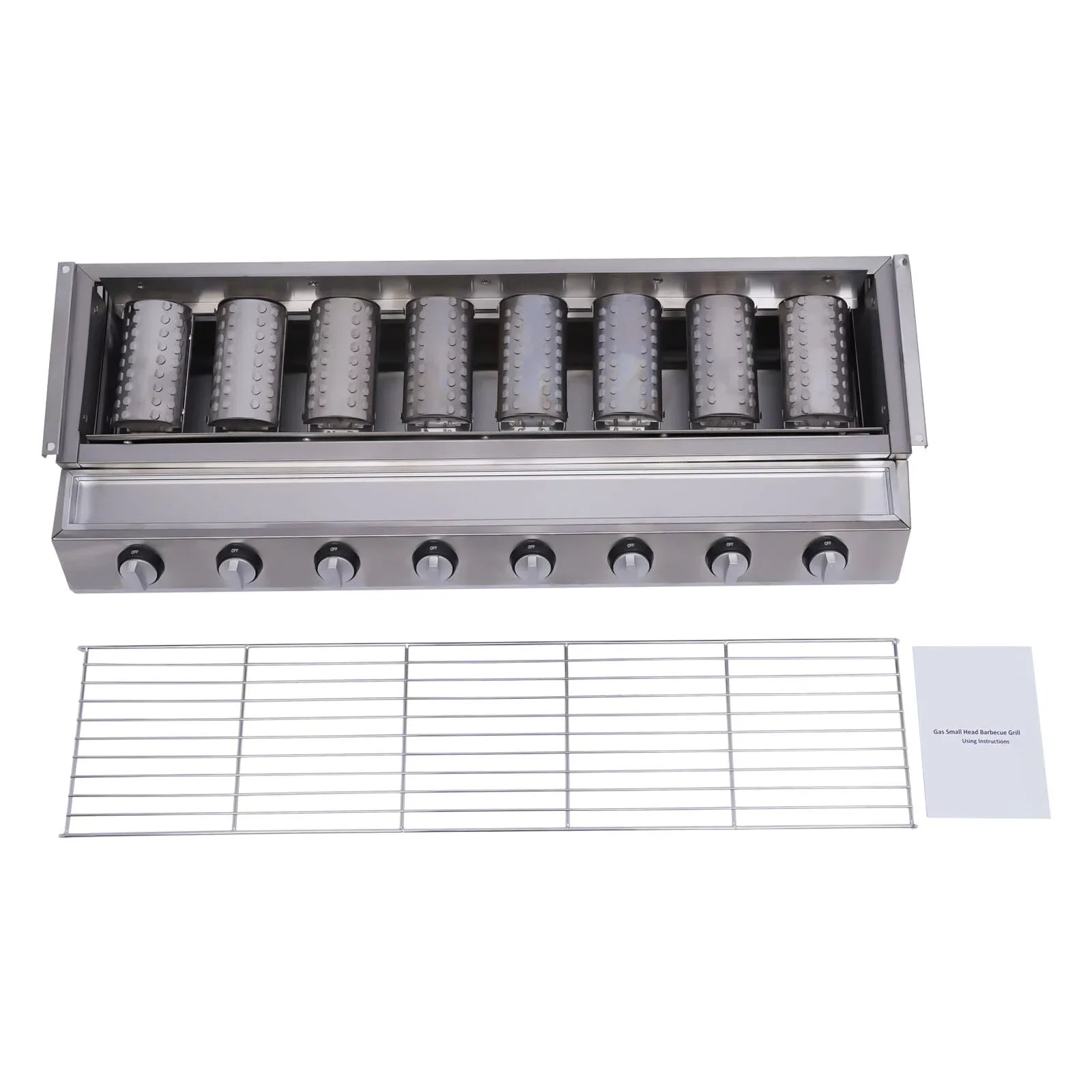 Grill Gas Barbecue Grill for Home Patio Garden Party Picnic, Stainless Steel
