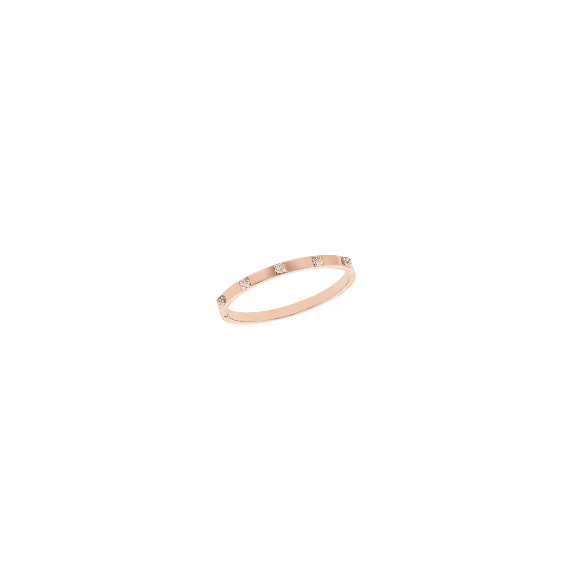 Swarovski Tactic Rose Gold Plated Bangle, Size