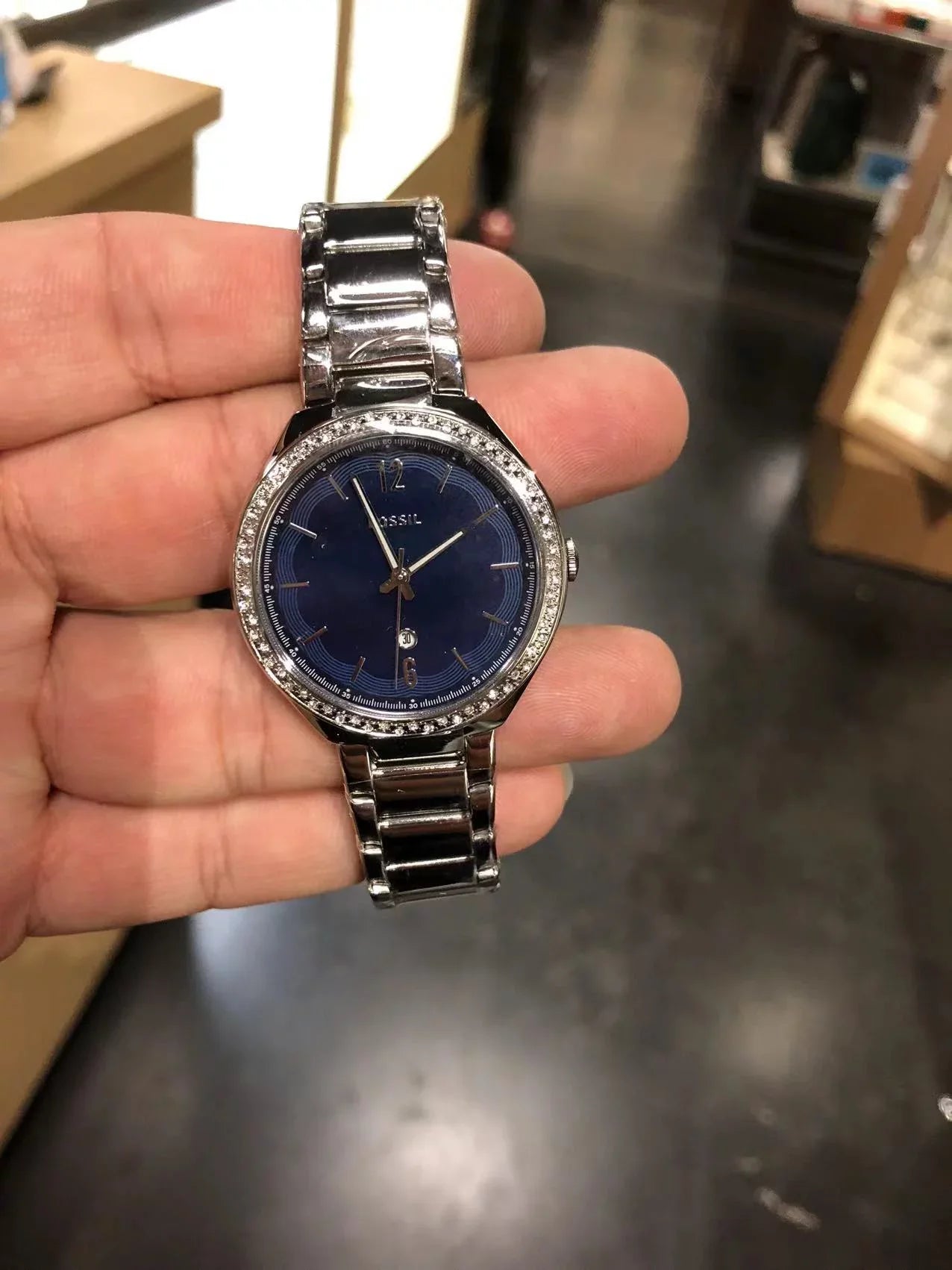 Fossil  Ashtyn Three-Hand Date Stainless Steel Watch