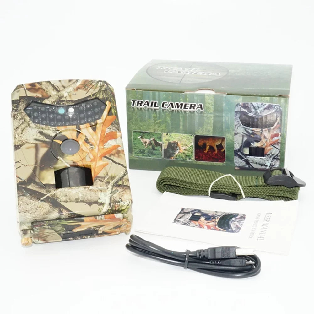 Docooler Trail Game Camera1080P Digital Waterproof Hunting Trail Camera Infrared Night Vision Scouting Cam Wildlife Hunting Monitoring and Farm Security for Home/Warehouse/Hunting/Farm