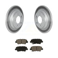 Transit Auto - Rear Coated Disc Brake Rotors And Ceramic Pads Kit For 2022 Hyundai Kona  with 1.6L With Electric Parking -102386