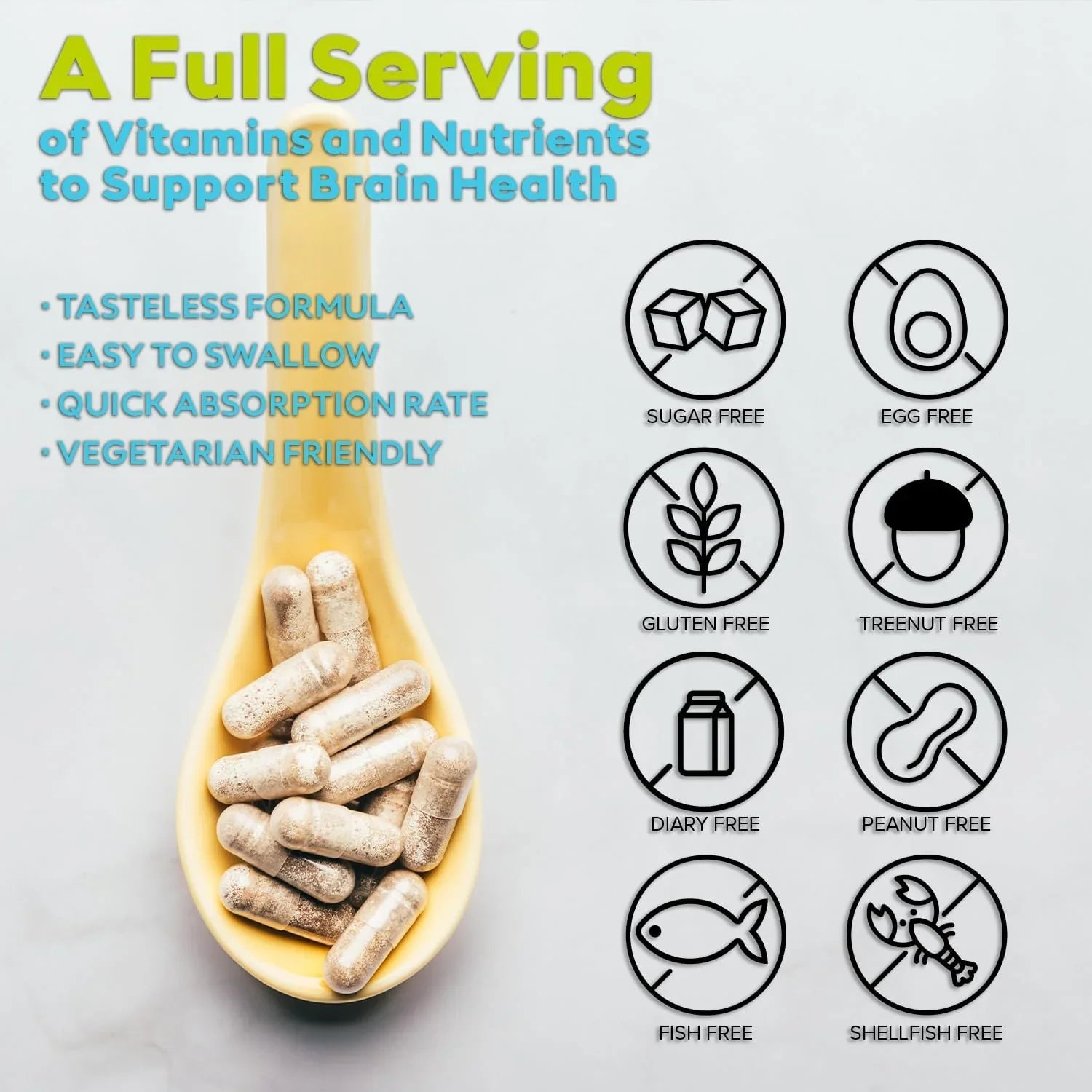 (5 Pack) Cognistrong - Brain Boost Supplement - Dietary Supplement for Focus, Memory, Clarity, Cognitive - Advanced Nootropic Support Formula for Maximum Strength - 300 Capsules