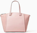 Kate Spade Lewis Drive Alanie Rose Jade Pink Leather & Suede Shoulder Bag