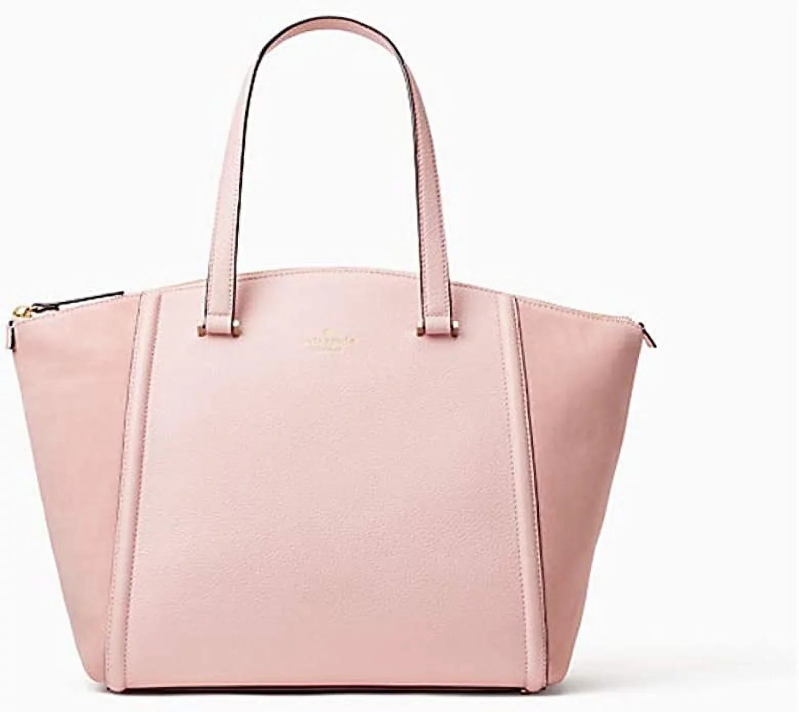 Kate Spade Lewis Drive Alanie Rose Jade Pink Leather & Suede Shoulder Bag
