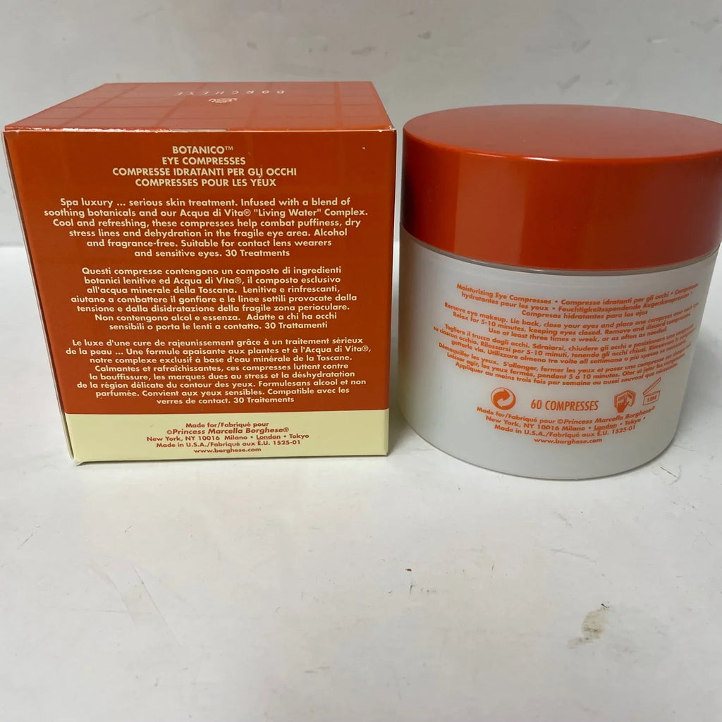 Botanico Eye Compresses By Borghese 60 Count