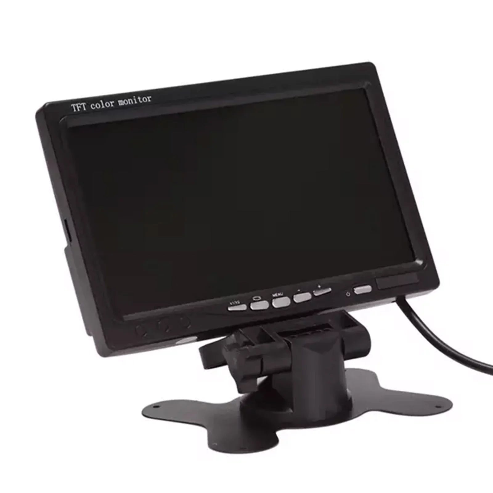 moobody 7 Inch  Monitor Display Screen  Car Screen Monitor  1024x600 Display  Input Built-in Speaker For Trucks Bus  Trailer Reverse Rear View Backup Camera