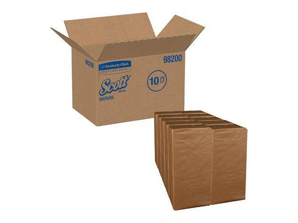 Scott, , Full-Fold Dispenser Napkins, 3000 / Carton, White