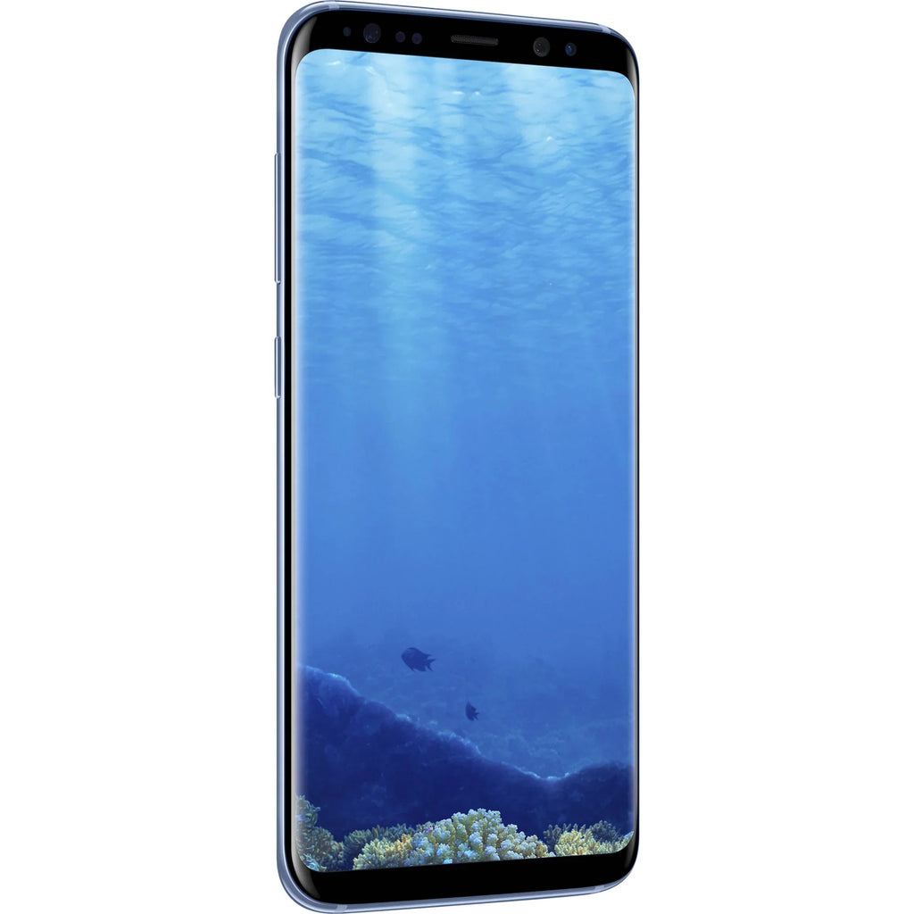 Restored Samsung Galaxy   64GB Unlocked  .. Version Phone - w/ 12MP Camera - Coral Blue (Refurbished)