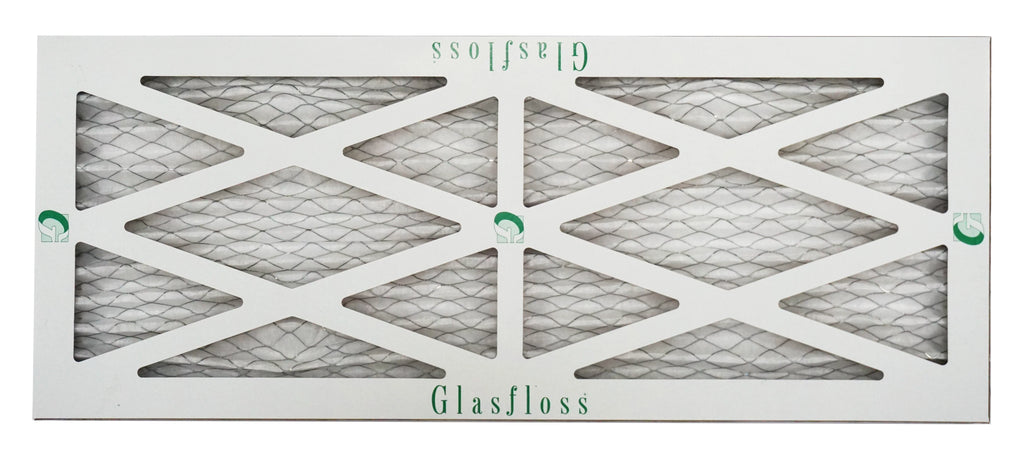 Glasfloss Air Filter 10x25x2 - 2"  10 - (Pack of 12) - Pleated  or  Air Filter - Furnace Air Filter - Home or Office - Made In The .