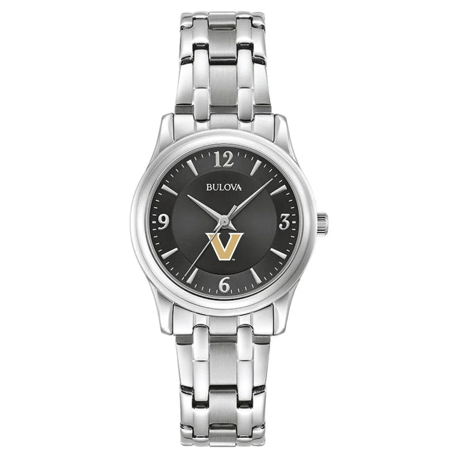 Women's Bulova Black Vanderbilt Commodores Corporate Collection Stainless Steel Watch